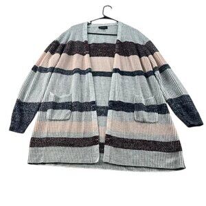 Fortune & Ivy Sweater Gray, Pink, Burgundy Women's Size XXL